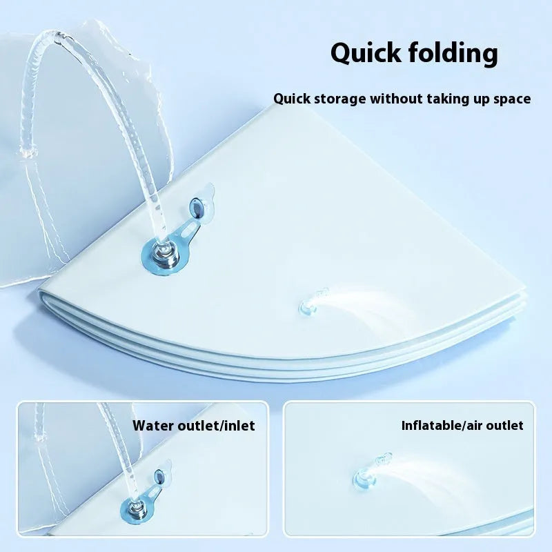PVC inflatable pet water cooling cushion in dolphin or shark design