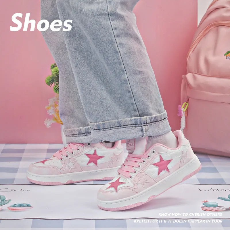 Denim skateboard shoes with rubber soles in black, green, or pink colours with front lace-up design