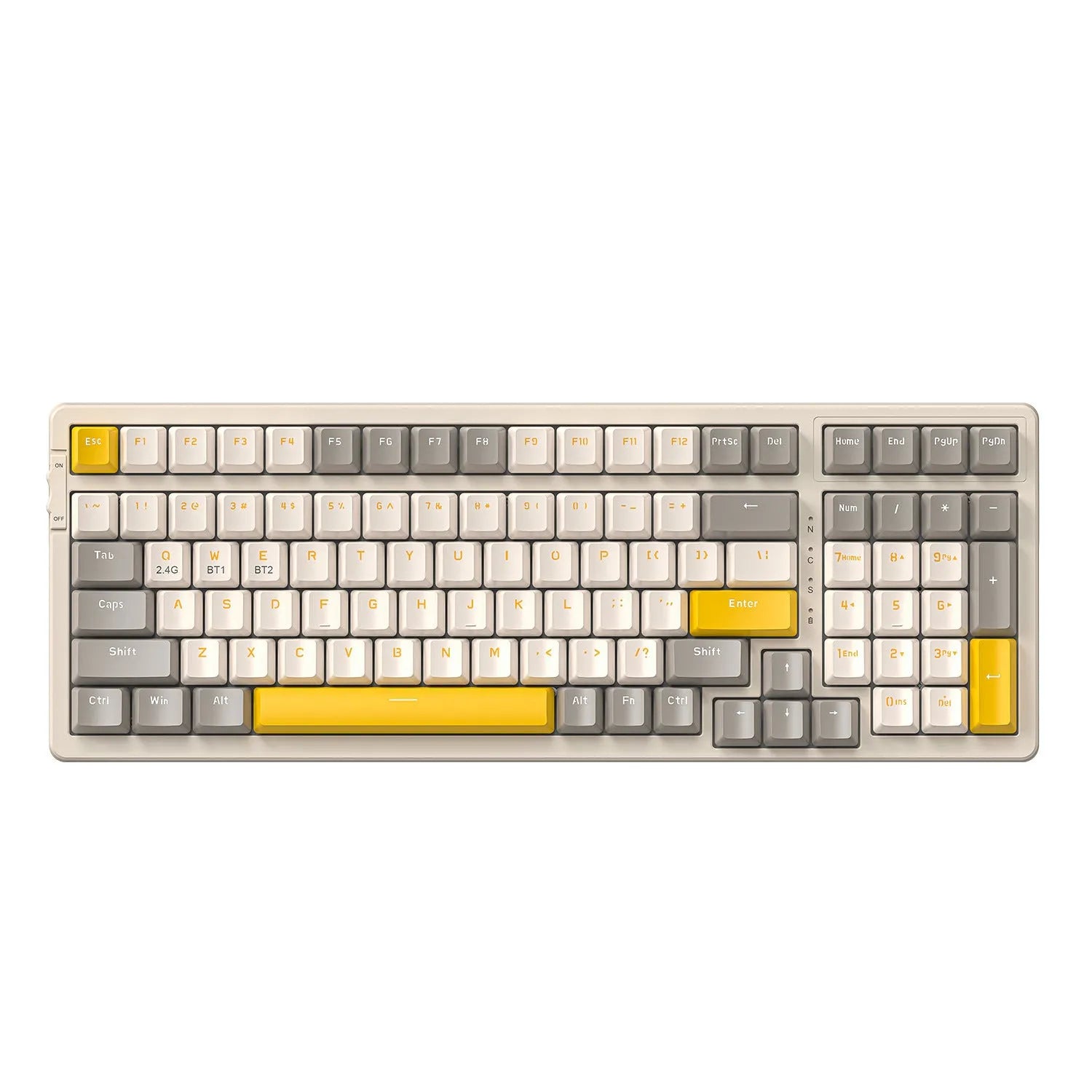 Free Wolf K96 Bluetooth dual-mode mechanical keyboard in choice of four colours with compact design