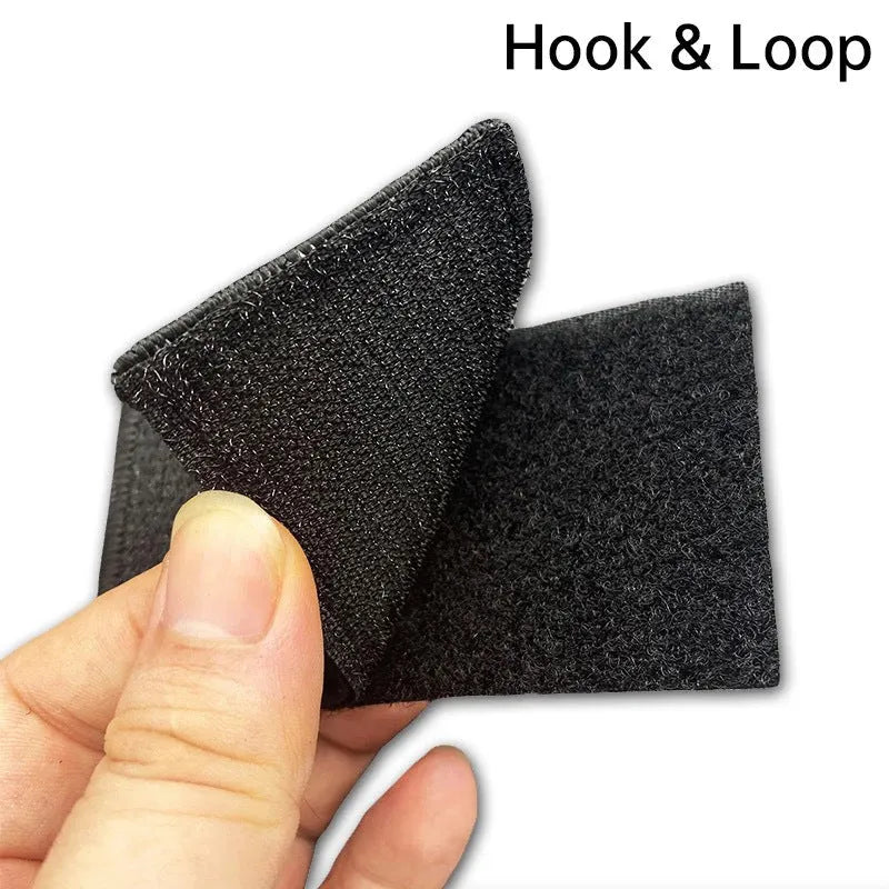 Outdoor embroidered fabric badge with Velcro backing showing military-style design on nylon polyester