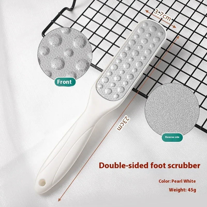 Double-sided stainless steel foot grinder tool for foot repair and callus removal
