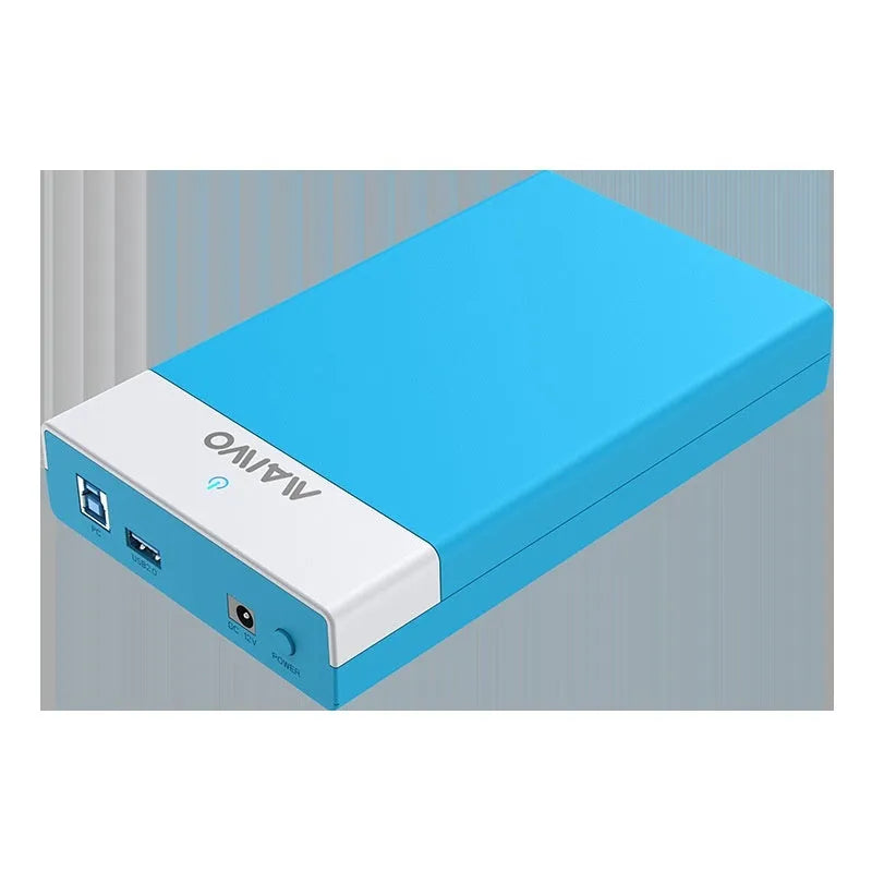 3.5 inch SATA hard disk enclosure with USB 3.0 port and external power supply