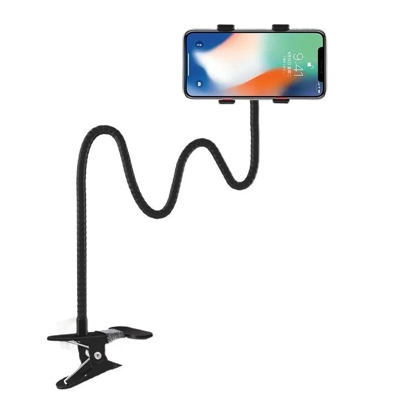 Metal lazy stand gadget bedside mobile phone clip rotary multifunctional desktop stand black colour