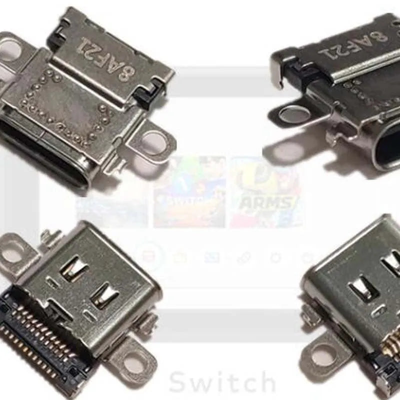 Original Nintendo Switch NS console internal USB-C power charging port repair component.