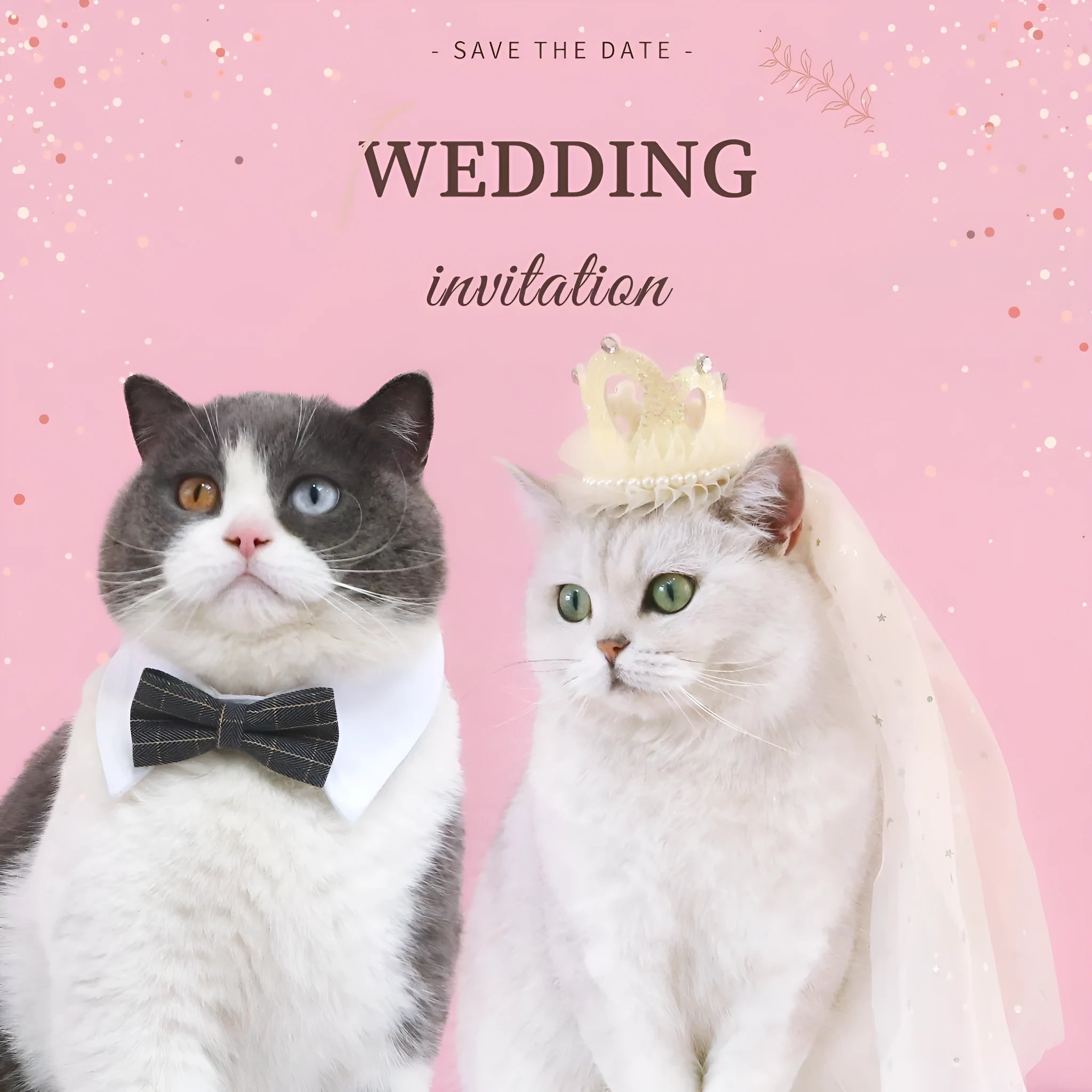 Beige or pink cotton polyester princess crown and veil headdress for cats and small dogs