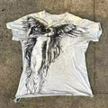 Men's gothic short sleeve t-shirt with cartoon print pattern in HQ929 colour