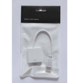 Black HDMI to VGA female adapter cable with a short 0.3 metre integrated HDMI cable.