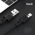 USB Type-C charging cable with 1.2 metre length in black purple red white yellow colour options