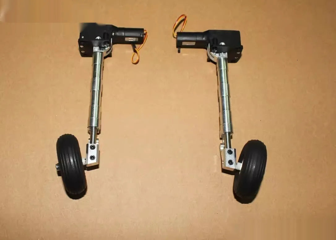 Alloy retractable landing gear body with wheels for 80mm to 180mm RC electric aircraft models