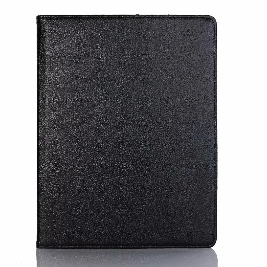 iPad rotating protective sleeve in imitation leather with clamshell design in multiple colours