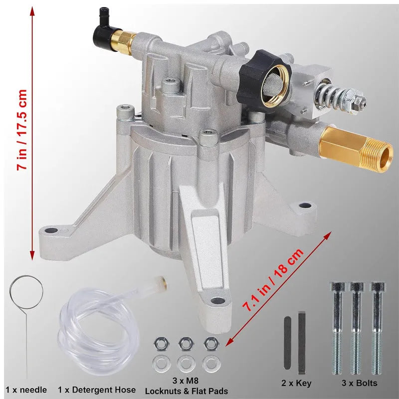 P170 swash plate aluminium pump accessory for gasoline high pressure cleaning machines