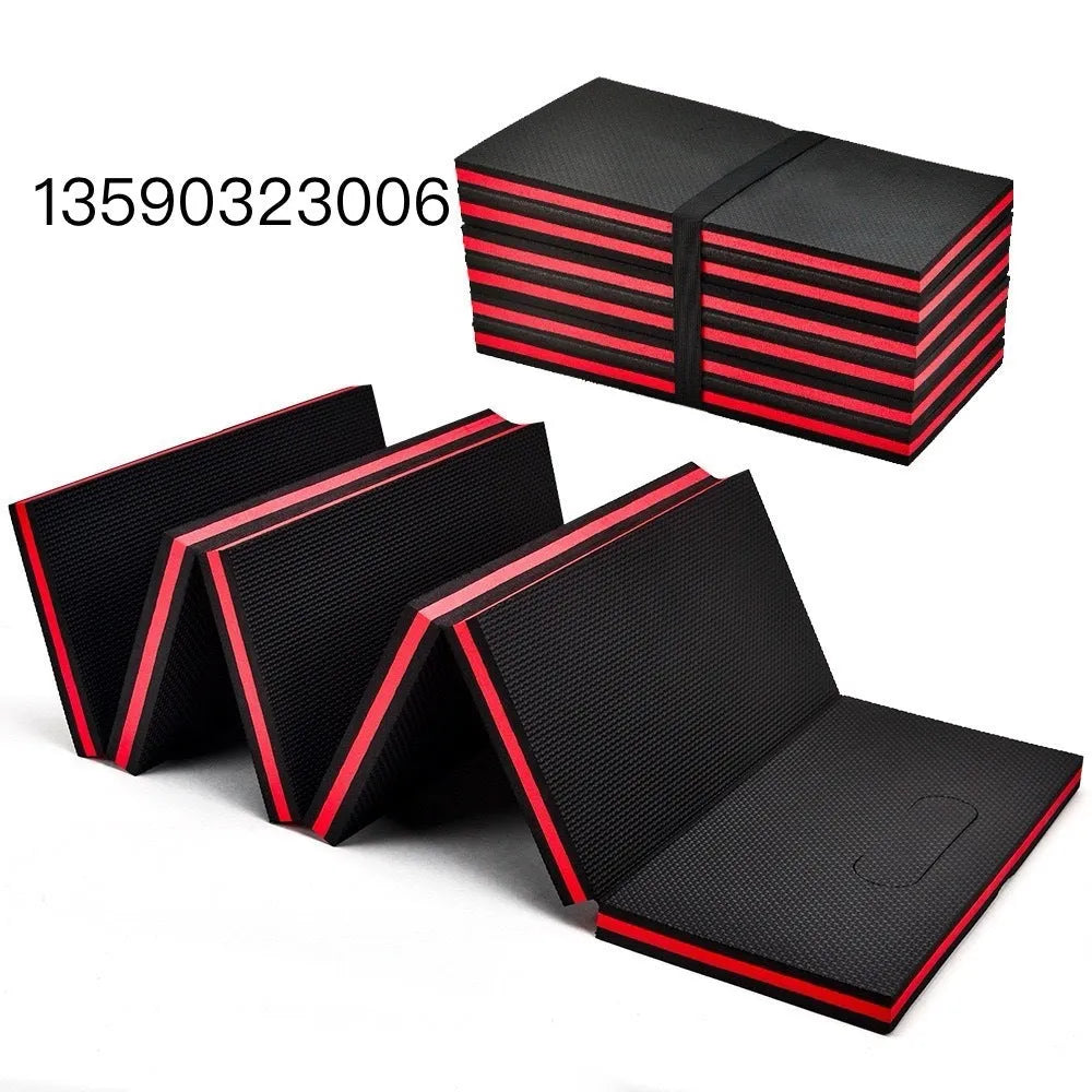 Folding EVA foam kneeling mat 116x40x2.5cm for car repair and gardening