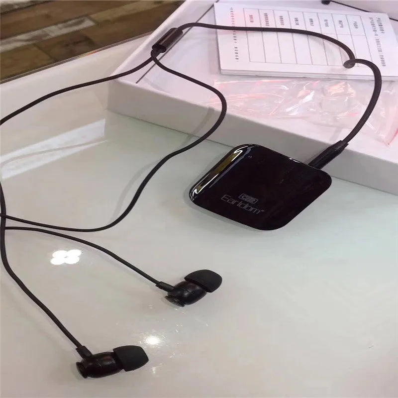 Bluetooth audio receiver for running headphones with Lavalier clip and multiple colour options