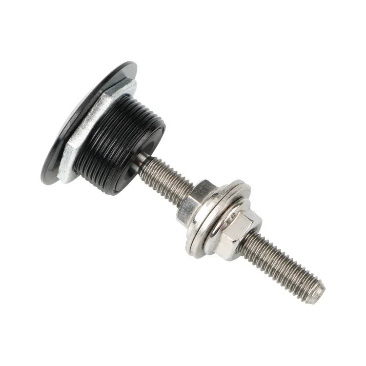 30mm silver aluminium button-type car engine cover lock with screw and nut