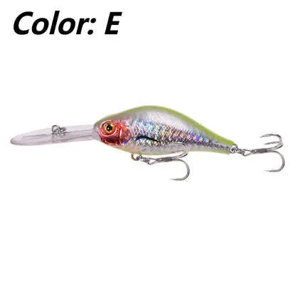 Little Fat Man Mino fishing lure 10.5cm deep diving crankbait in five colour options