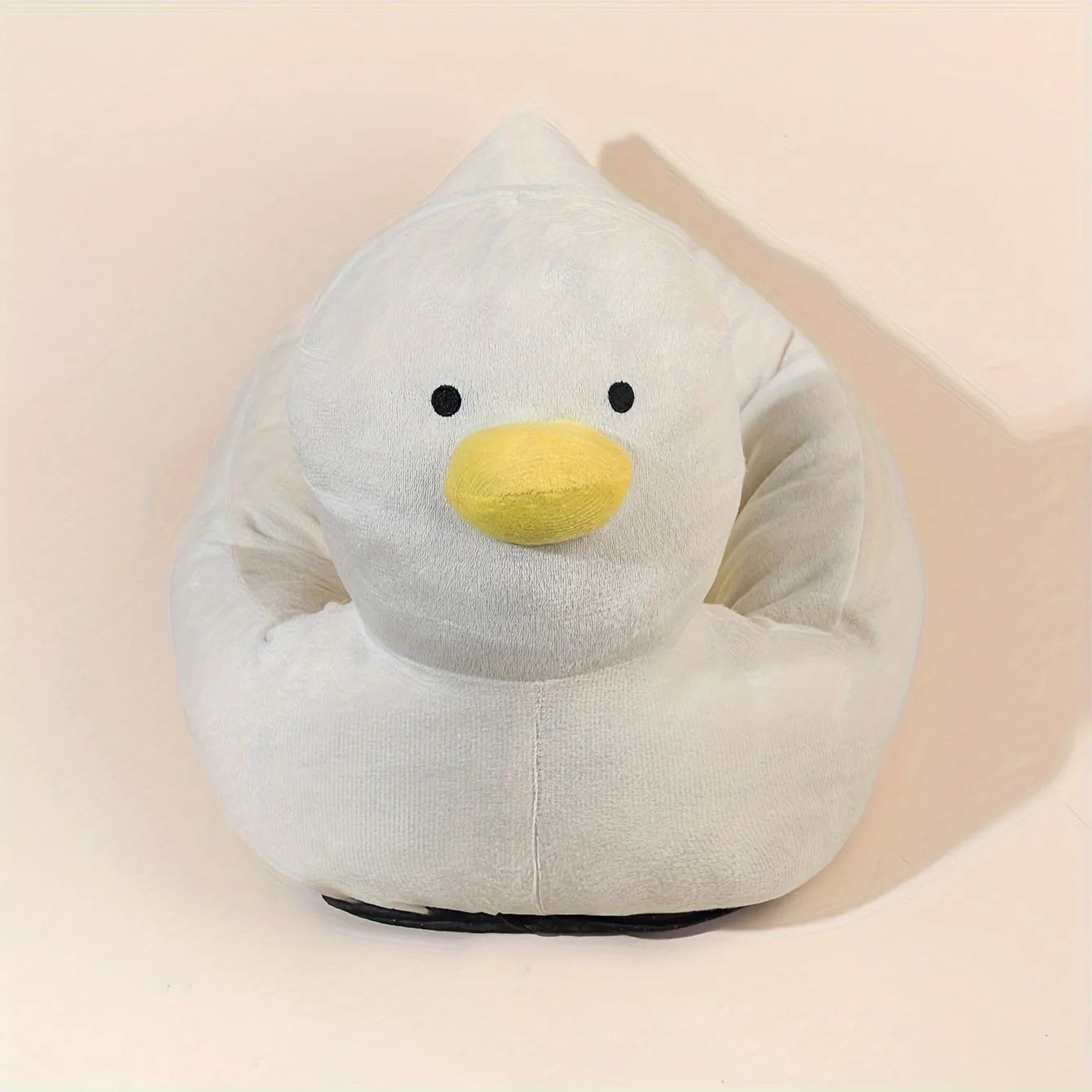 Blue duck-shaped pet bed sofa for small dogs and cats with fluffy polyester material