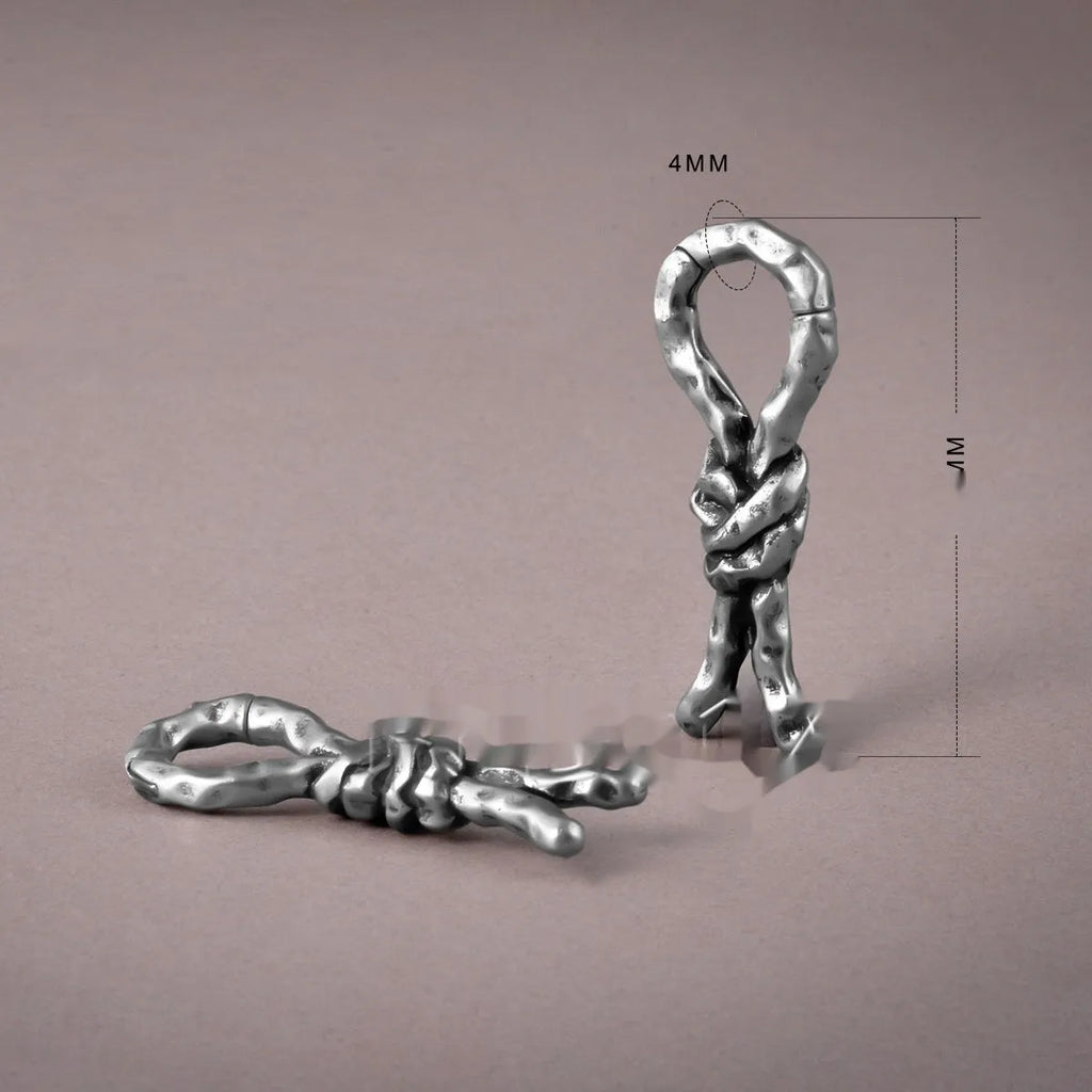 Copper bending and connecting piercing earrings for auricle placement with 4mm specification