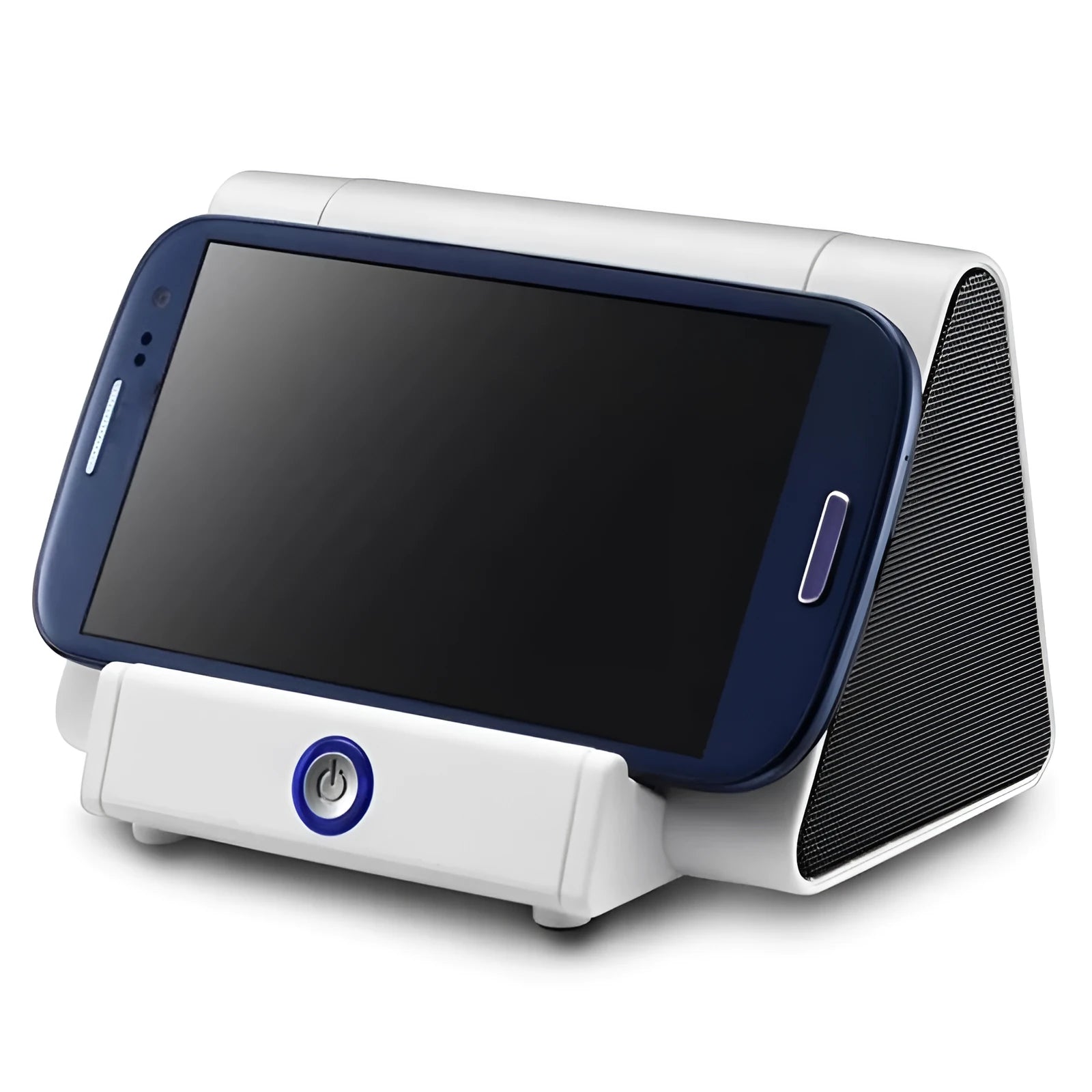 Wireless Bluetooth mini speaker in black or white with charging cable