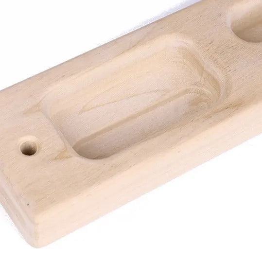 Boxwood rock climbing finger board with rope measuring 40cm for indoor strength training