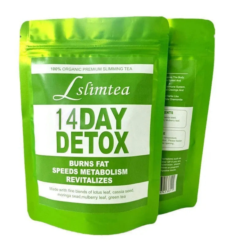 14-day herbal detoxification diet tea with 14 individual 3g tea bags, 42g total net content