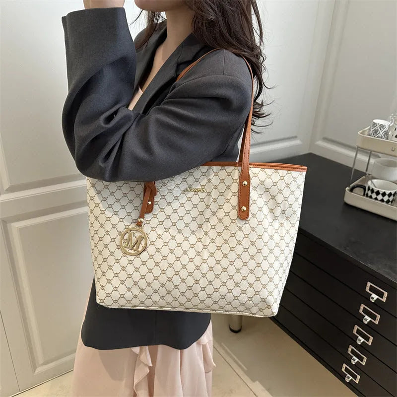 Western style PU leather shoulder bag in black, grey, white, or brown with contrast stitching.