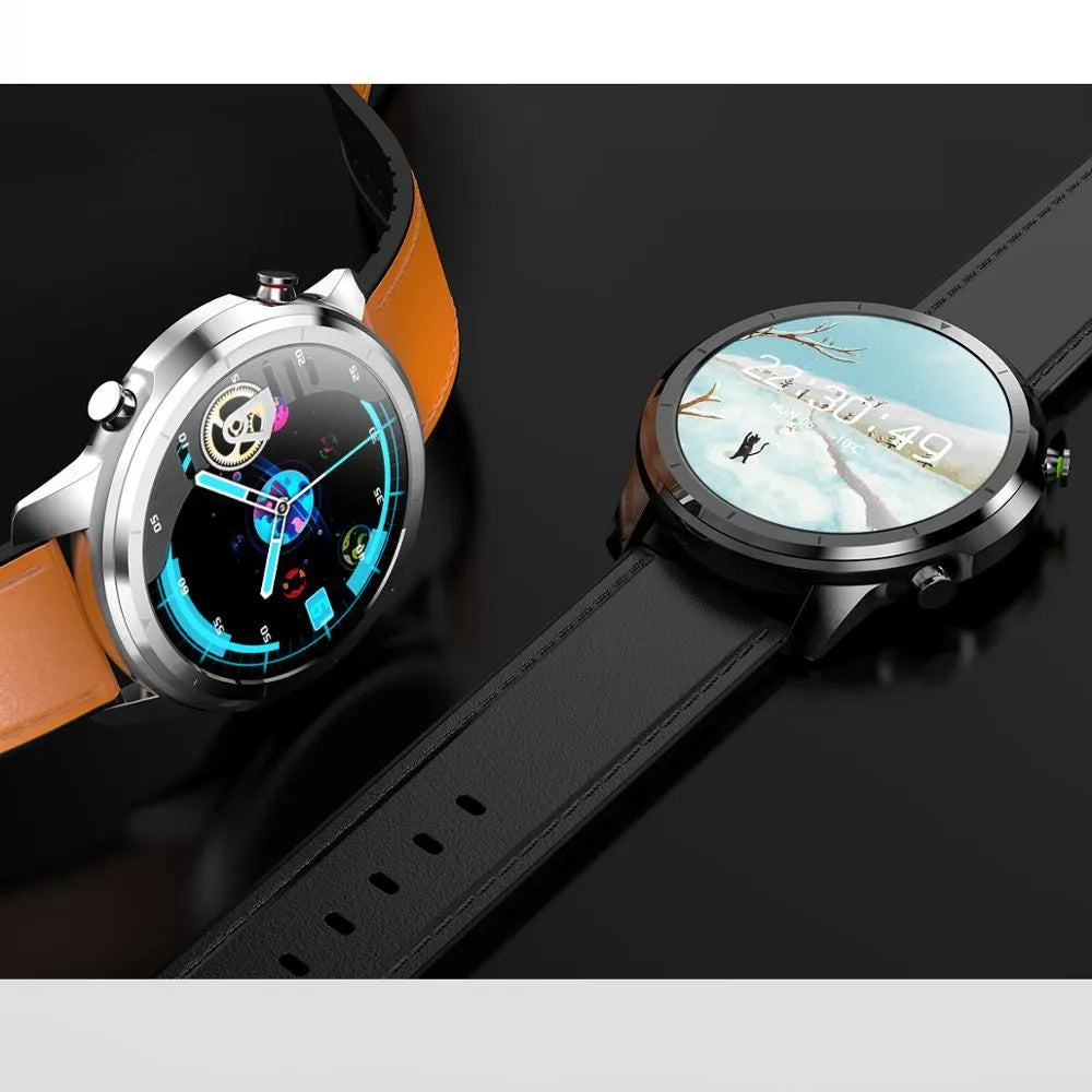 LEMFO LF26 smart bracelet with 1.3-inch screen shown in one of five colour options: Black, Brown, or Silver.