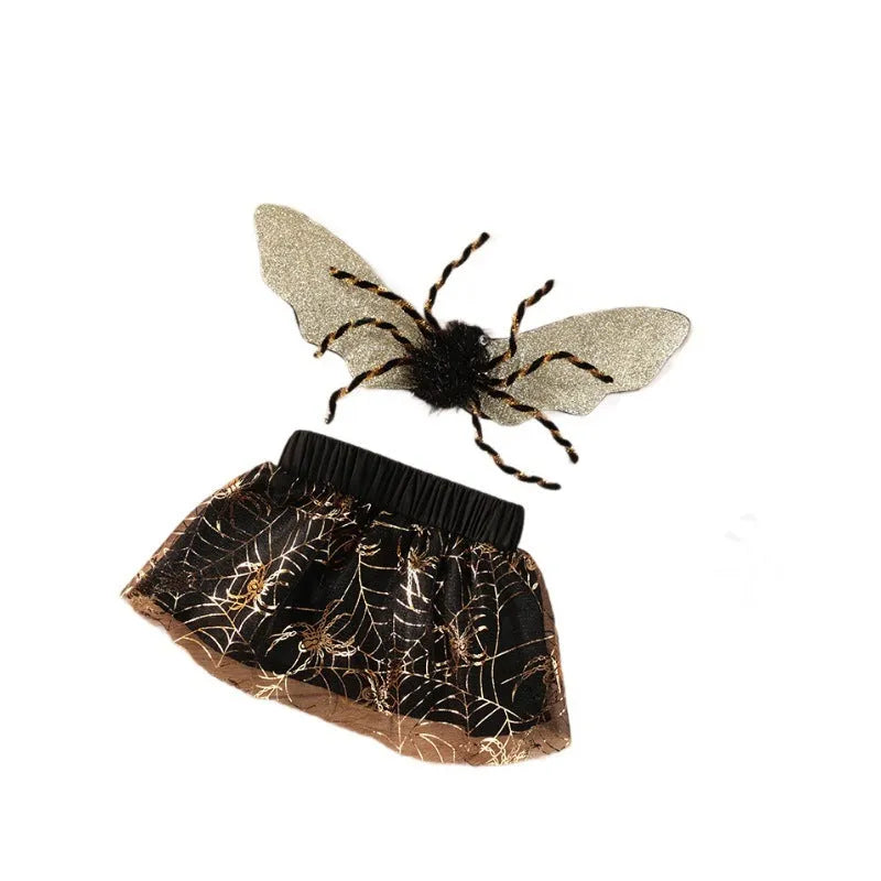 Black polyester dog Halloween suit costume available in sizes S M L XL for pet party wear