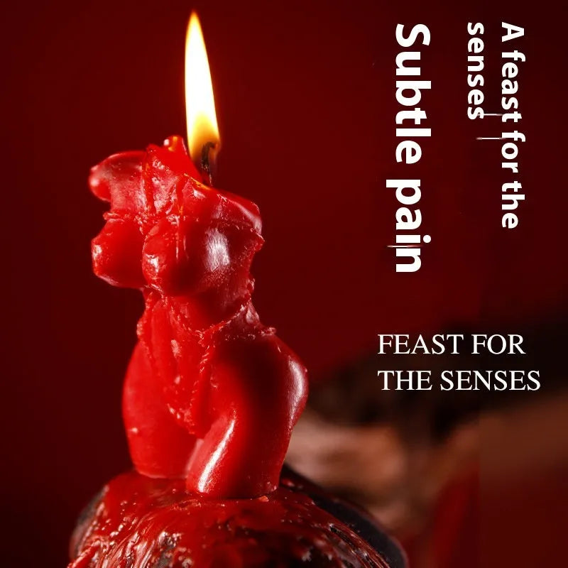 Low temperature soy wax candle in smoked fragrance style showing rose red colour option