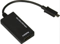 Black DisplayPort to HDMI adapter cable with 12cm length and compact converter