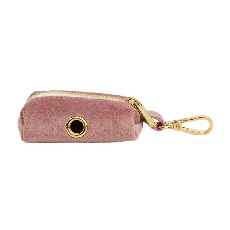 Light purple pink velvet dog collar showing soft texture and adjustable closure mechanism