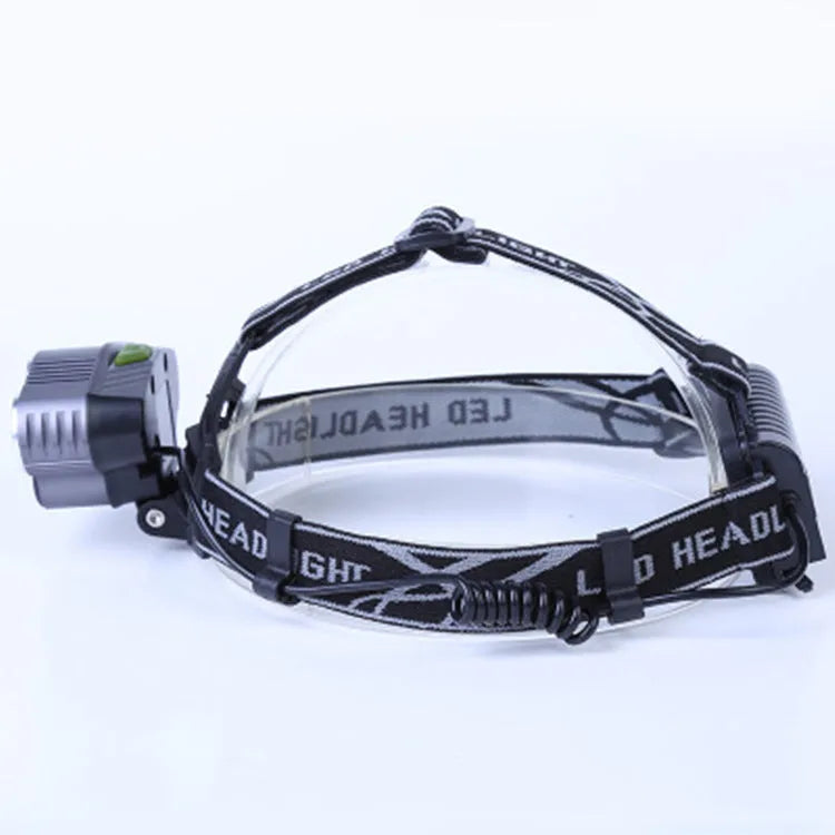 Fixed focus LED head torch with waterproof construction for outdoor camping use