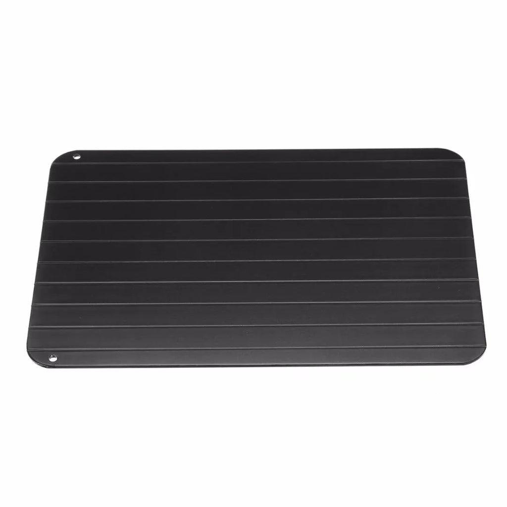 Imperial Home fast defrosting tray 14x8 inch aluminium thaw plate on kitchen countertop