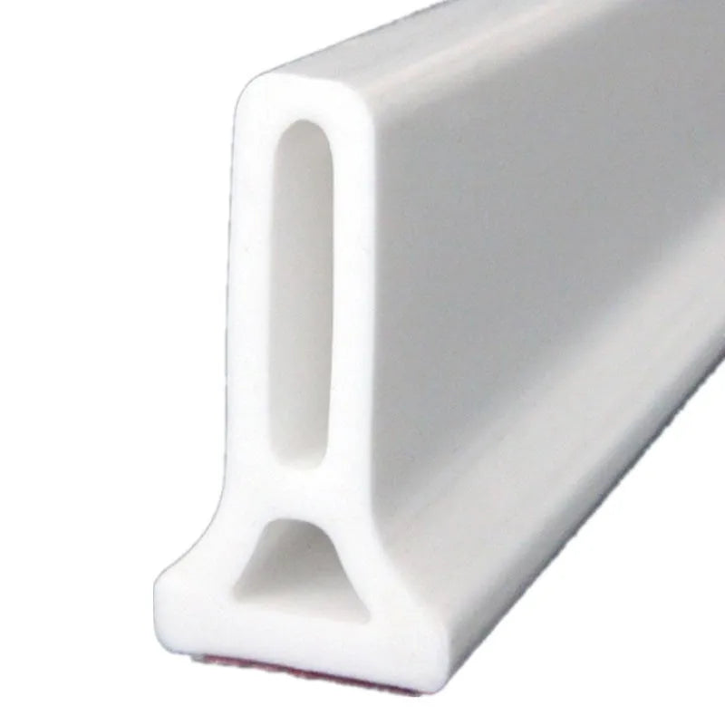 Flexible silicone bathroom water blocking strip for shower and toilet water separation in black colour