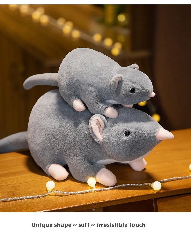 Cartoon mouse plush toy doll in three size options for youth audiences