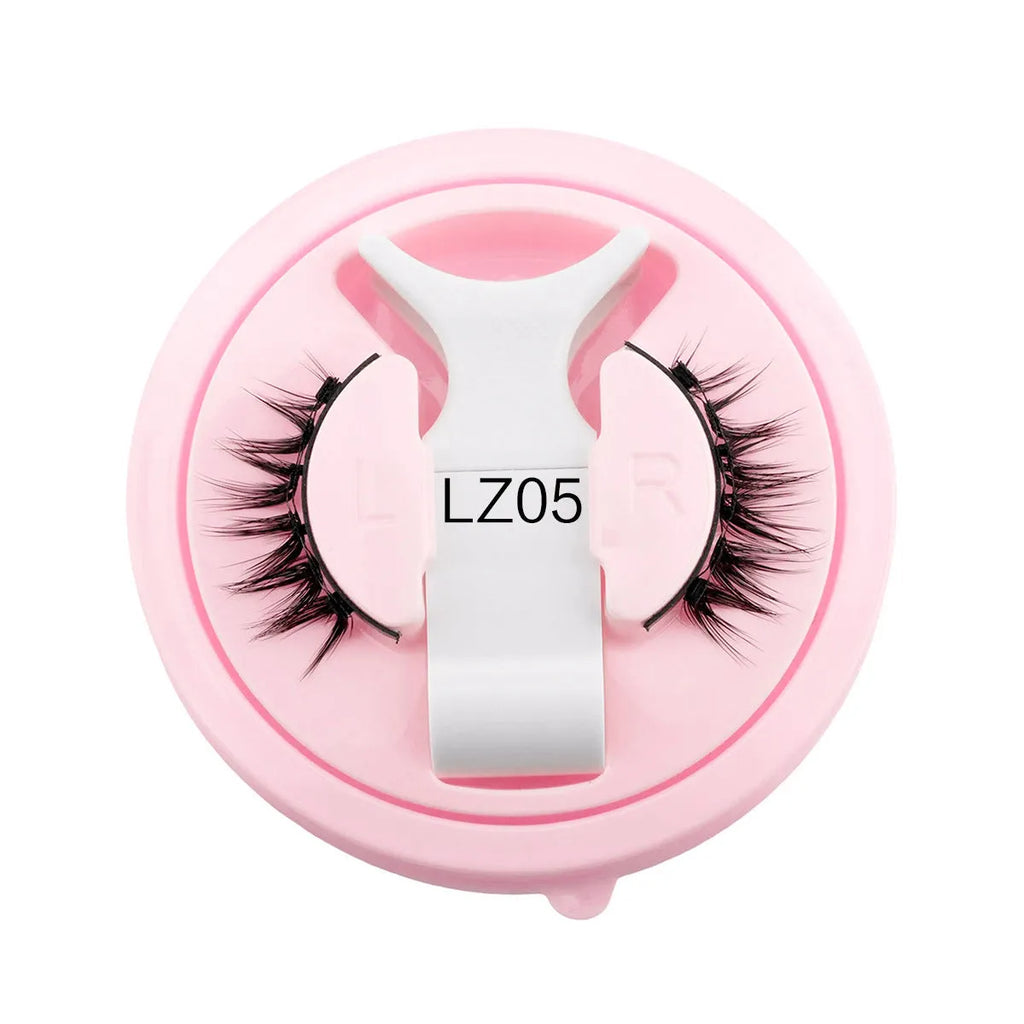 Reusable glue-free waterproof false eyelashes in natural thick style