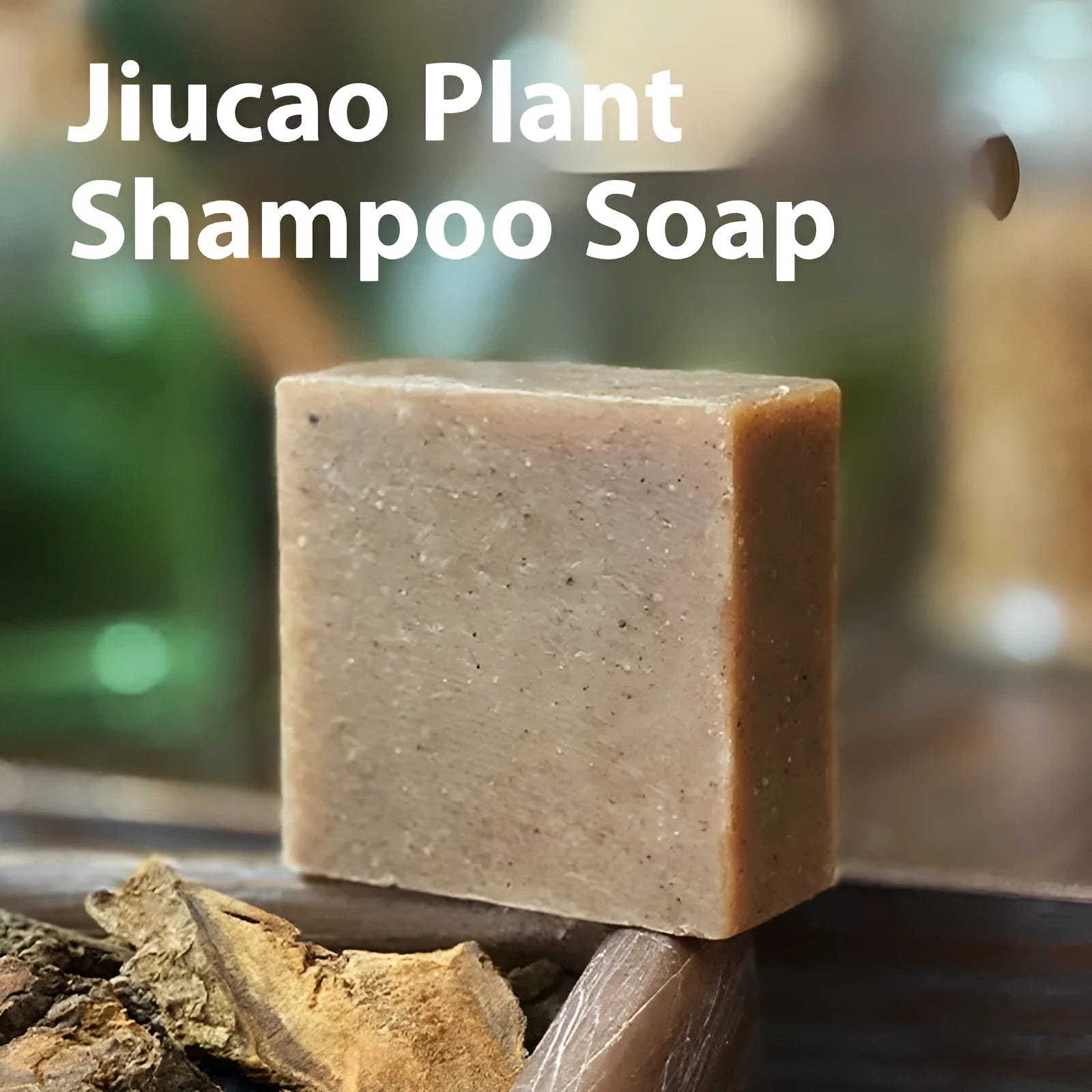 72g nine herb shampoo soap bar with cold process method, silicone free formulation