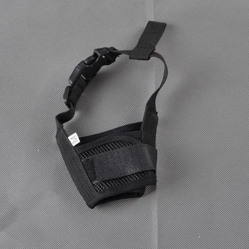Plastic adjustable dog muzzle in multiple colours and sizes for safety control
