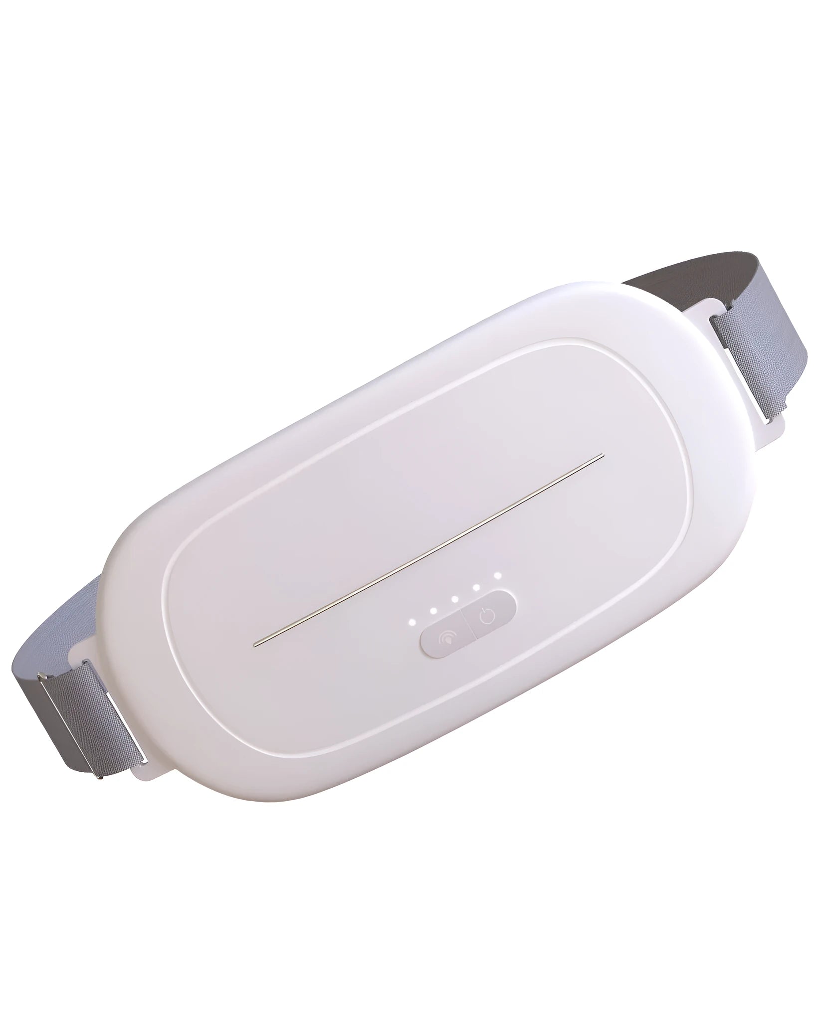 White uterine warming belt device for postpartum recovery with adjustable fastenings