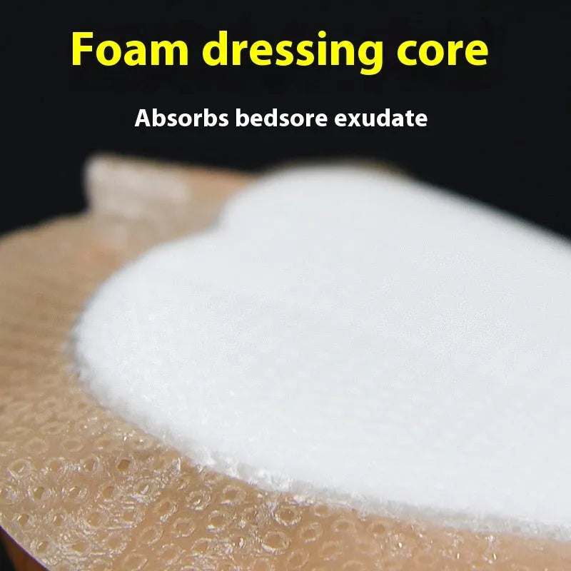 Large 20x20cm skin colour silicone foam bedsore dressing with waterproof adhesive