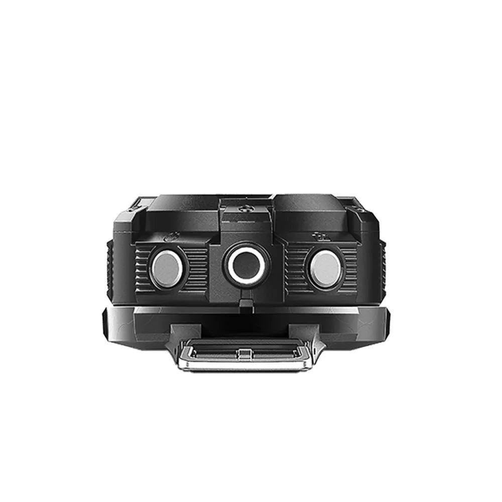Black waterproof digital sports camera showing compact 290mm length design