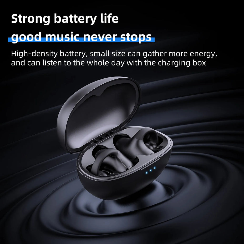 Black T306 clip-on ear hook style Bluetooth gaming sports headset