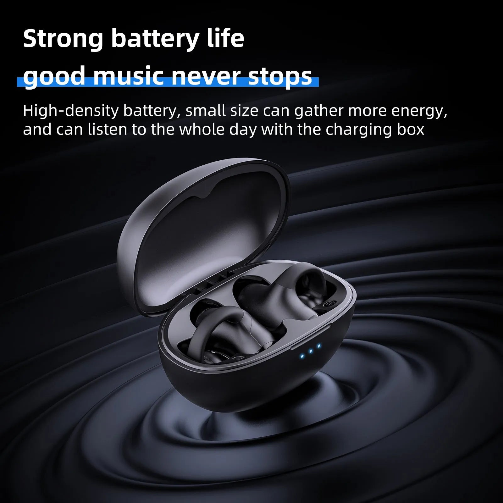 Black T306 clip-on ear hook style Bluetooth gaming sports headset