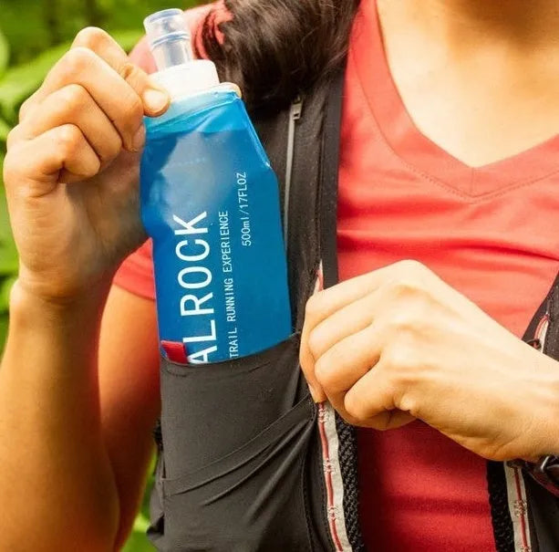 Plastic portable drinking straw with flexible suction tube for mountain climbing and biking