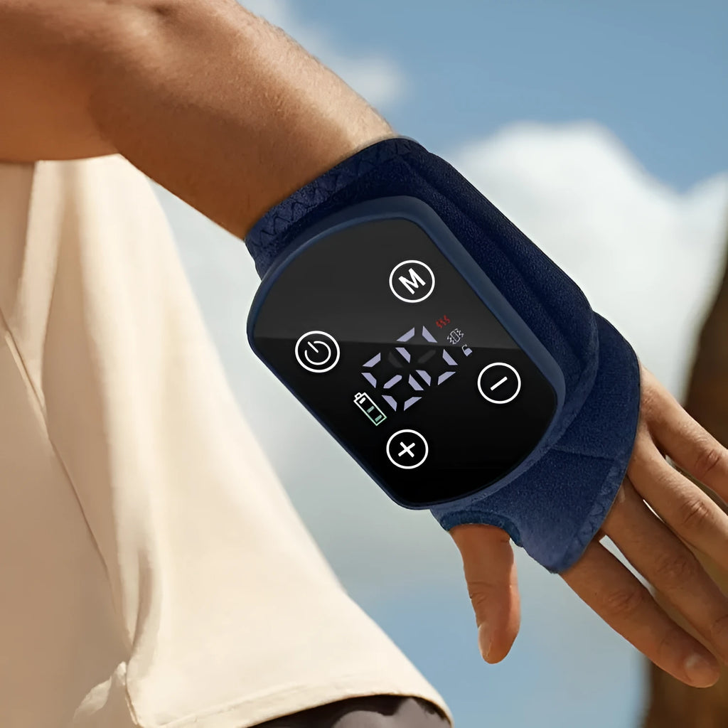 Electric wrist massage instrument with rechargeable battery, 7W power, 36.5 by 12.5 centimetres size