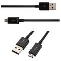 Black or white 1m Micro USB data cable for charging Android phones and tablets