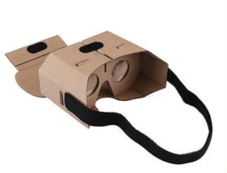 3D virtual reality paper glasses for mobile phones up to 6 inch screen size with corrugated construction