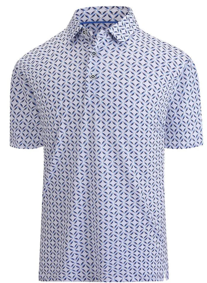 Men's 3D printed short sleeve top with metallic zipper decorations in Japanese retro style
