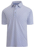Men's 3D printed short sleeve top with metallic zipper decorations in Japanese retro style