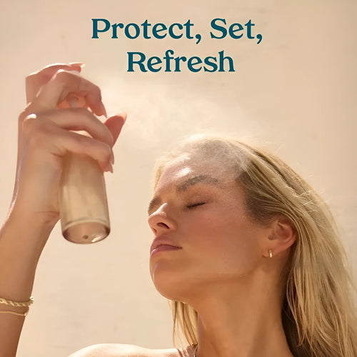 75ml moisturising and nourishing protective face setting spray in a bottle.