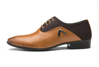 Men's Oxford shoes in artificial PU leather with rubber sole, shown in available colours